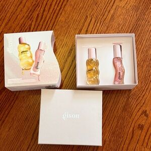 Gisou Hair Oil Set - Pink and Gold